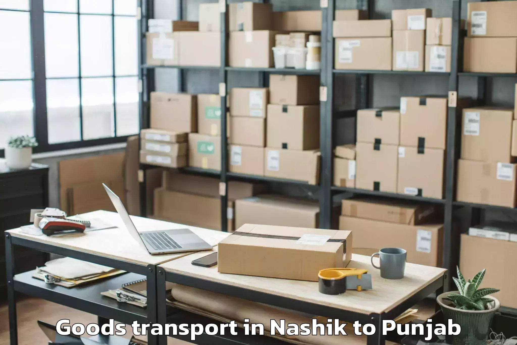 Professional Nashik to Shahkot Goods Transport